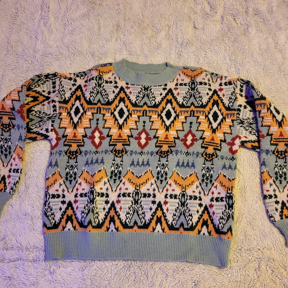 Rock & Roll Denim Sweater